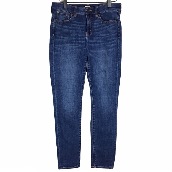 J CREW Factory Jeans Skinny Stretch Mid Rise Medium Wash Denim Slim Size 27/28 - Picture 13 of 13